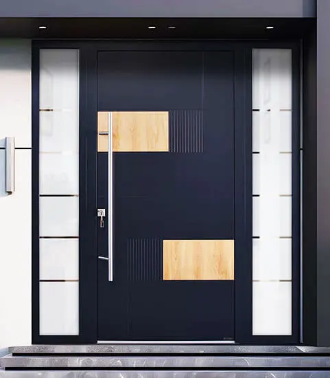 model ușă intrare premium antiefracție masiv cluj